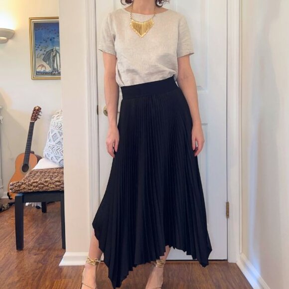 100% Linen T-Shirt in Beige (Size XS) - Picture 5 of 5